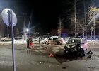 Место ДТП. Фото пресс-службы Госавтоинспекции Иркутской области