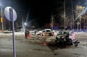 Место ДТП. Фото пресс-службы Госавтоинспекции Иркутской области