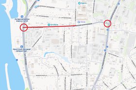 Ограничение на улице Марии Цукановой. Скриншот с сайта Яндекс.Карты