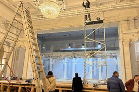 Ремонт в филармонии. Фото пресс-службы правительства Иркутской области