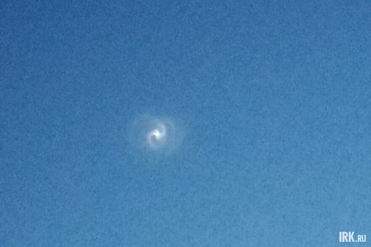 Запуск ракеты. Фото от очевидцев