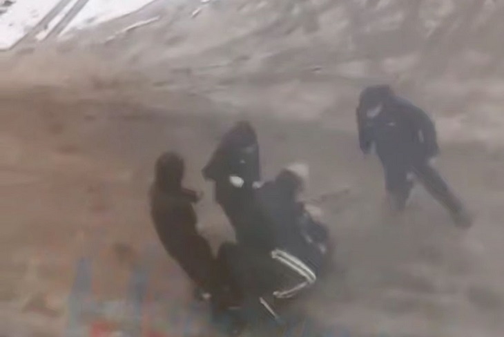 Драка в Братске. Фото из телеграм-канала МВД38