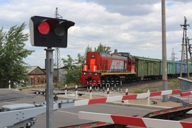 Переезд. Фото из телеграм-канала Восточно-Сибирской желеной дороги