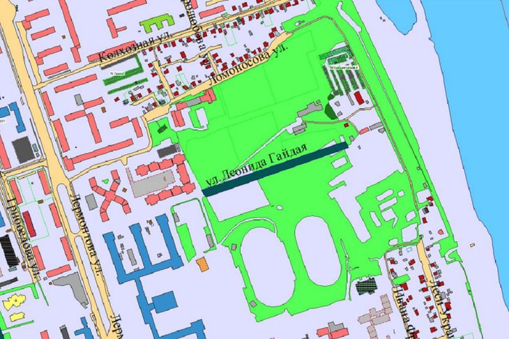 Схема расположения улицы. Скриншот голосования с портала Госуслуг