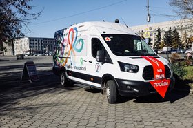 Мобильная лаборатория. Фото из сообщества ВКонтакте «Иркутский областной центр СПИД»