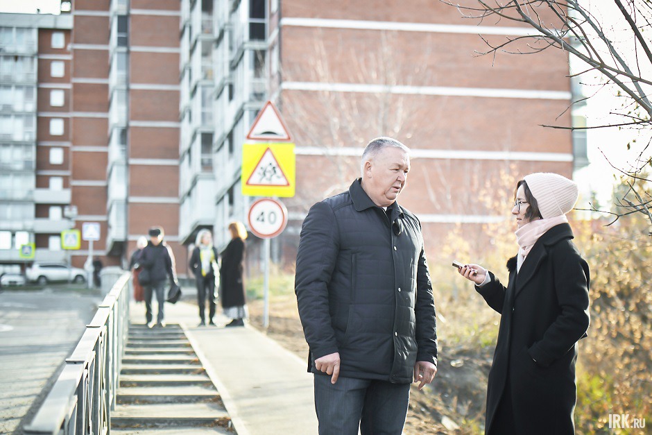 Василий Донских и журналист IRK.ru Марина Палеева