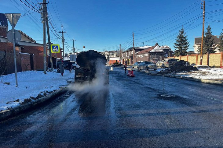 Реконструкция канализационного коллектора. Фото пресс-службы администрации Иркутска