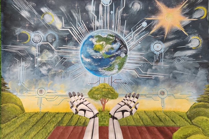 Плакат «Энергия новой эры». Фото участника фестиваля