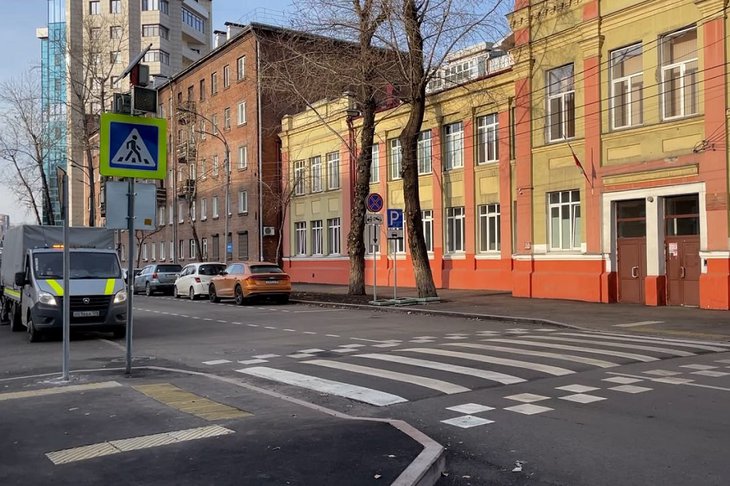 Отремонтированная дорога. Фото пресс-службы администрации Иркутска