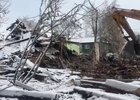 Снос дома. Фото пресс-службы мэрии Иркутска