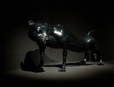 Скульптура «Царица» Даши Намдакова изображает чёрную пантеру — символ ярости матери, защищающей потомство.