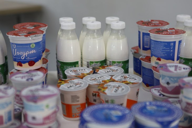 Молочная продукция. Фото пресс-службы мэрии Иркутска