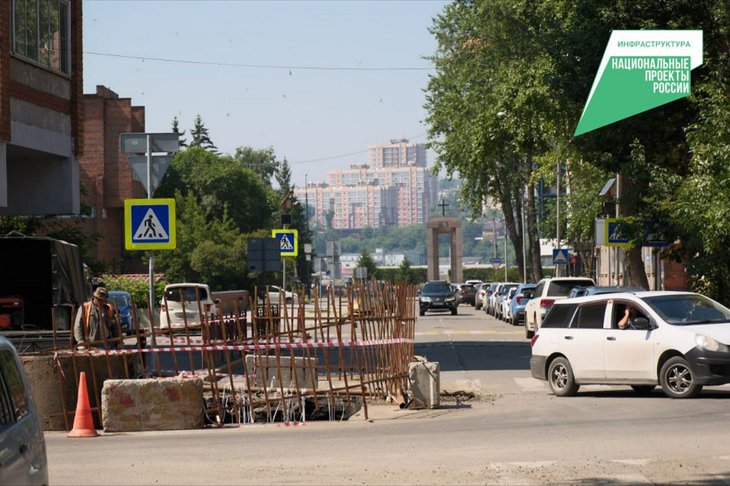 Замена коммунальных сетей. Фото пресс-службы администрации Иркутска