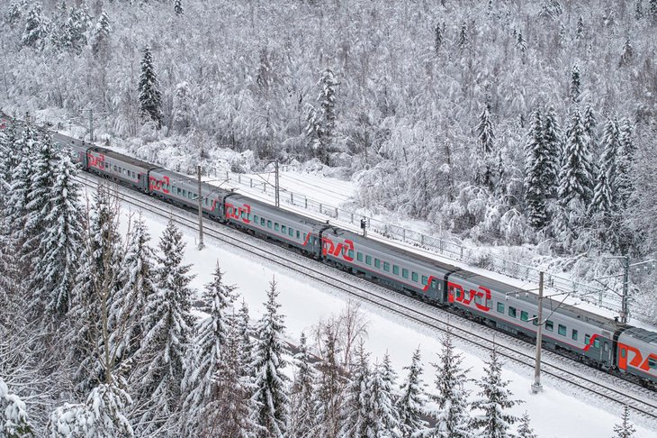 Поезд. Фото из телеграм-канала «Телеграмма РЖД»