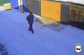 Запись с камеры видеонаблюдения. Скриншот из видео пресс-службы ГУ МВД России по Иркутской области