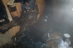 Место пожара. Фото ГУ МЧС России по Иркутской области