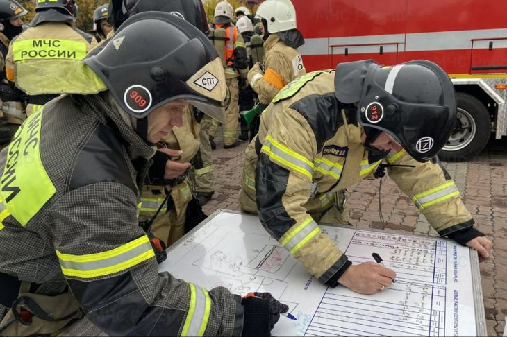 Учения. Фото пресс-службы ГУ МЧС по Иркутской области
