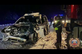 ДТП. Скриншот видео Госавтоинспекции региона