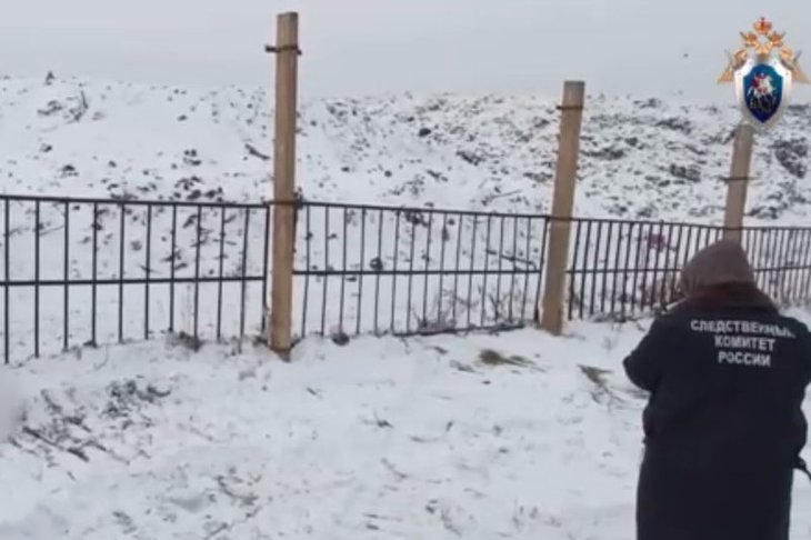 Полигон ТБО, где нашли тело мужчины. Скриншот видео СУ СКР по Иркутской области