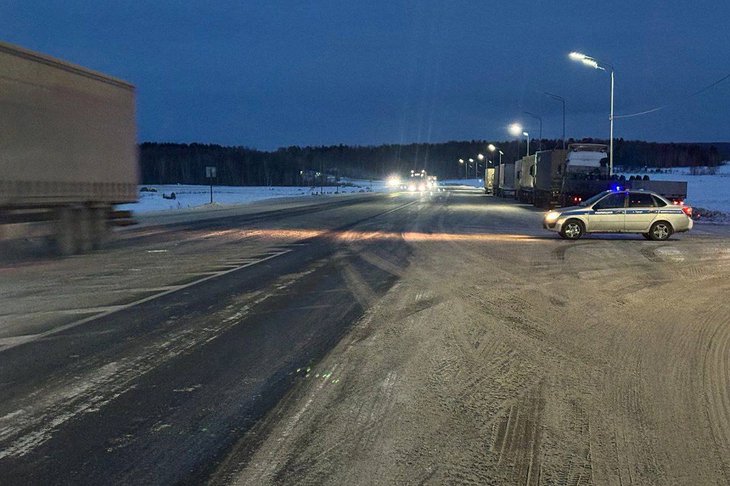 Трасса «Сибирь». Фото Госавтоинспекции Иркутской области