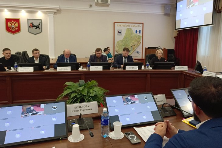 Заседание. Фото пресс-службы правительства Иркутской области