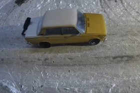 Угнанный автомобиль. Скриншот видео пресс-службы ГУ МВД России по Иркутской области