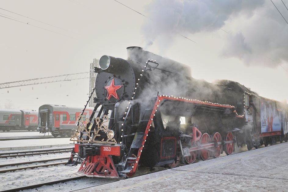 Поезд Деда Мороза вновь прибыл в Иркутск