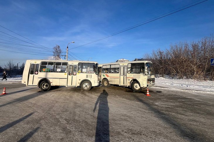 Авария. Фото пресс-службы Госавтоинспекции Иркутска