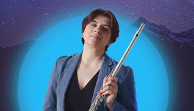 Музыка под куполом звёзд. Елизавета Рыбакова (флейта), Александр Мельников (домра)