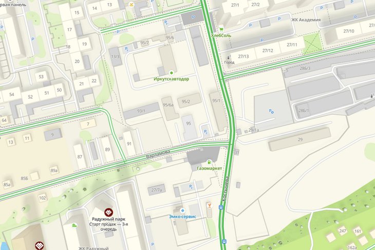 Скриншот с сайта http://www.2gis.ru*