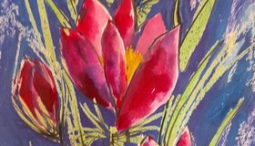 Мастер-класс по рисованию в смешанной технике (тушь, акварель, восковые мелки)