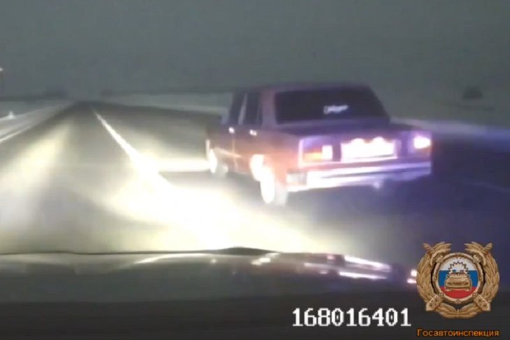 Погоня. Скриншот видео пресс-службы Госавтоинспекции Иркутской области