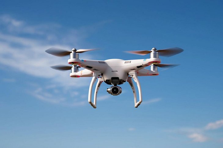 Квадрокоптер. Изображение создано с помощью нейросети GigaChat