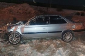 ДТП в Свирске. Фото пресс-службы Госавтоинспекции Иркутской области
