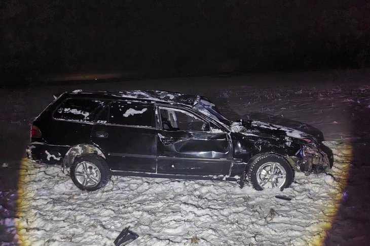 ДТП в Черемховском районе. Фото пресс-службы Госавтоинспекции Иркутской области