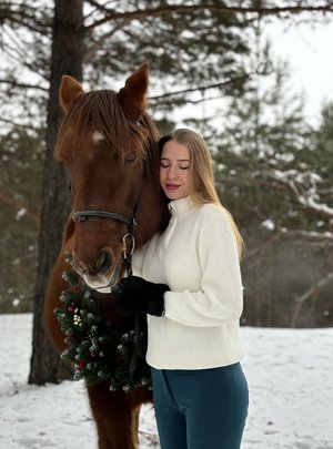 С символом года - огненно-рыжей лошадью🔥