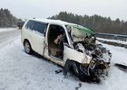 Машина после аварии. Фото пресс-службы Госавтоинспекции Иркутской области