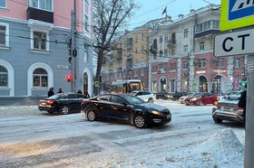 ДТП на Ленина. Фото Марины Палеевой, IRK.ru