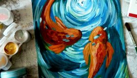 Мастер-класс по гуашевой живописи