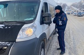 Маршрутка. Фото пресс-службы Госавтоинспекции Иркутска