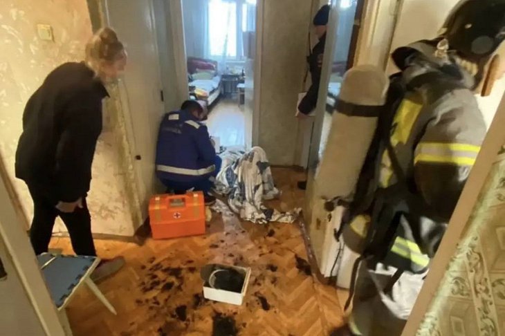 Квартира пострадавшей. Фото пресс-службы ГУ МЧС России по Иркутской области
