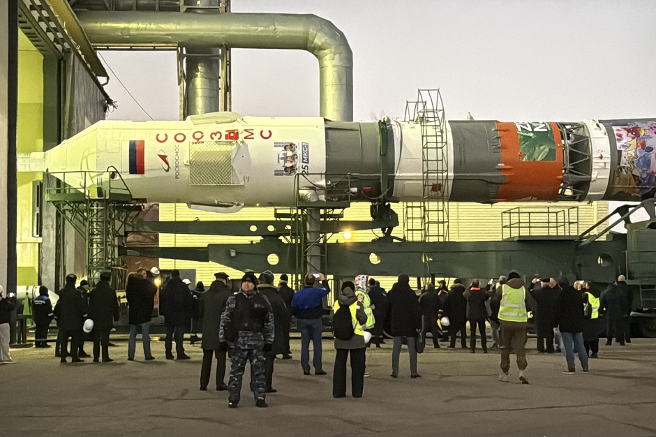 Вывоз ракеты-носителя «Союз»