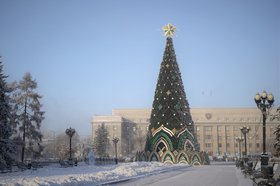 Елка. Фото пресс-службы правительства Иркутской области