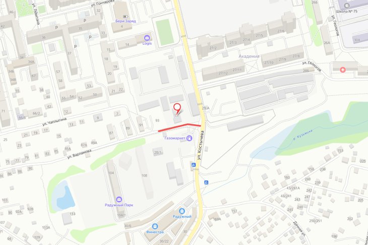 Ограничение движения. Скриншот сервиса «Яндекс. Конструктор»