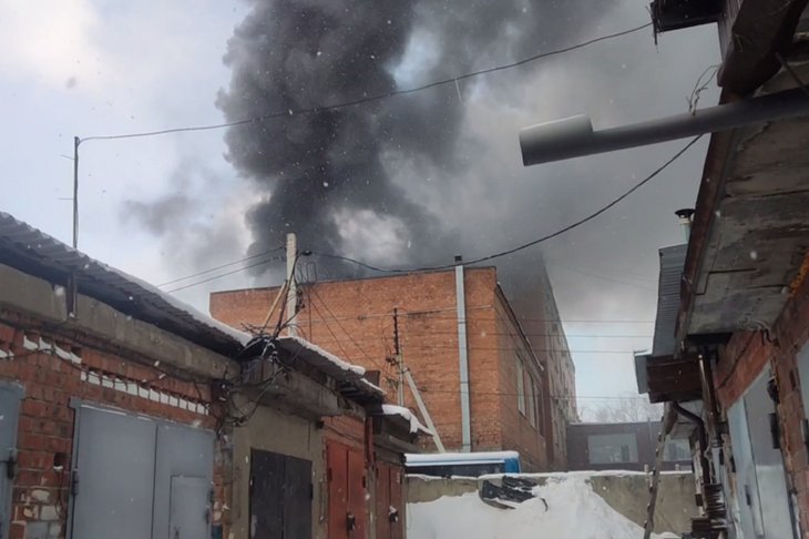 Пожар. Скриншот из видео очевидцев