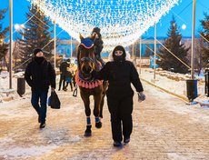 Кто-то катался на лошадях.