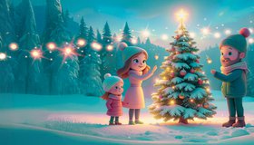 Новогодняя площадка Эн+ на бульваре Гагарина