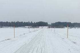 Ледовая переправа. Фото из телеграм-канала администрации Чунского округа