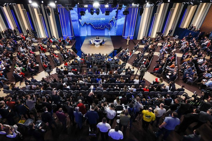 Прямая линия с Владимиром Путиным. Фото с сайта Кремля