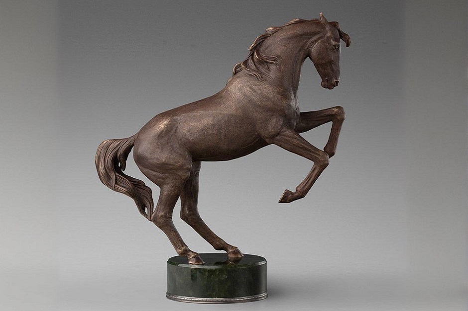 Ольденбургский жеребец. Автор работы — Сергей Фалькин. Фото с сайта галереи «Диас»